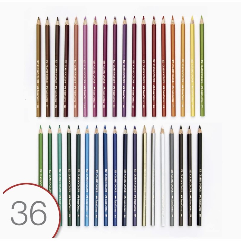 Faber Castell 36 Classic Colour Pencils