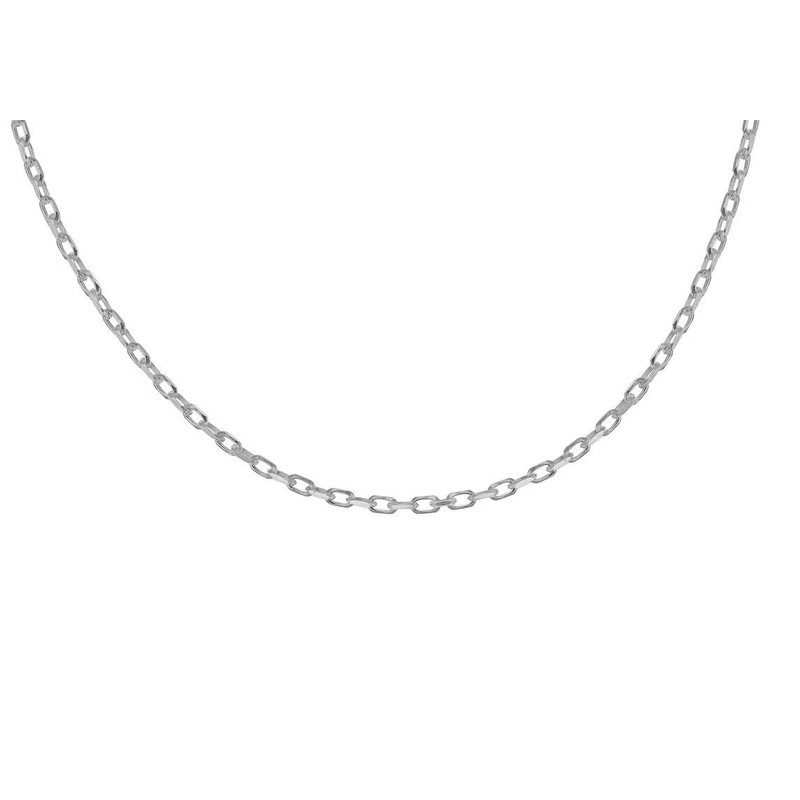 Tuscany Silver Diamond Cut Belcher Chain Necklace of 46 cm/18-inch