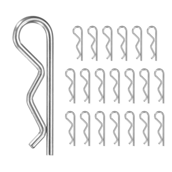 M METERXITY 20-Pack R-Shaped Cotter Pin, M1.5x28mm Stainless Steel Hairpin
