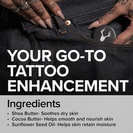 Mad Rabbit Bálsamo De Mandarina Y Vainilla - Bálsamo Para Tatuajes Y Crema Para El Cuidado Posterior, Realza El Color, Revive Tatuajes Antiguos E Hidrata Tatuajes Nuevos.