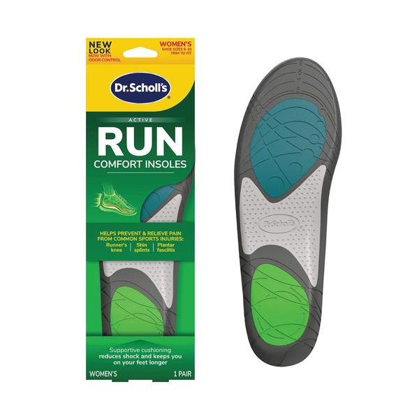 Dr. Scholl's Run Active Comfort Insoles,Women's, 1 Pair, Trim to