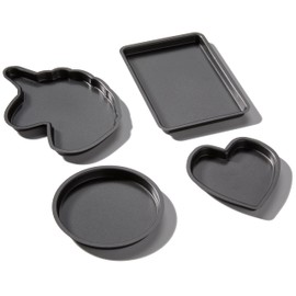 Kids Baking Set compatible with Easy Bake Oven | Fun Oven Pan Set of 4 made of Food Safety Tested Nonstick Steel | Oven Pans Compatible with Easy Bake Oven for Girls or Boys