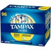 Tampax Pearl Plastic, Antigravity LeakGuard Braid, Regular Absorbency Unscented
