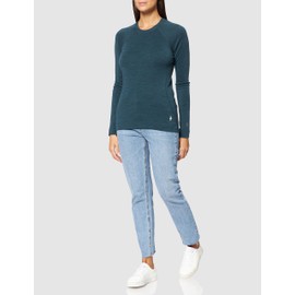 Smartwool Women's Merino 250 Baselayer Crew Boxed Base Layer Top, Twilight Blue Heather, L