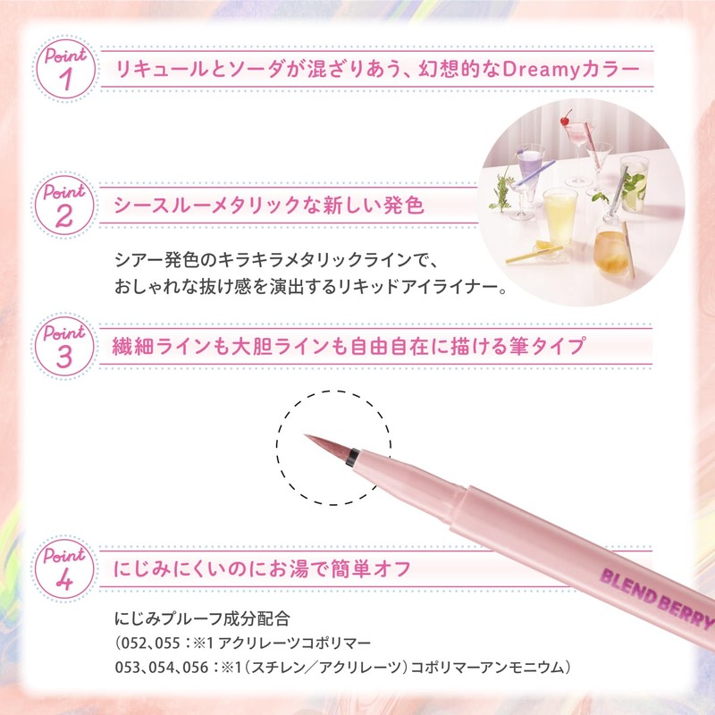 BLEND BERRY M056 Playful Liquid Eyeliner (LAVENDER FIZ)
