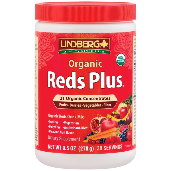 Lindberg Organic Reds Plus, 9.5 Ounces