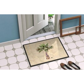 Caroline's Treasures 8480JMAT Palm Tree Door Mat, Indoor Rug or Outdoor Welcome Mat 24x36 Doormat, 24H X 36W, Multicolor