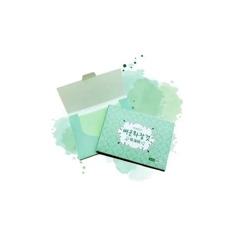 Papel Te Verde Absorbente De Grasa Facial Elimina Brillo F