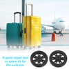 sourcing map 2Pcs 60 mm x 14 mm Luggage Wheel