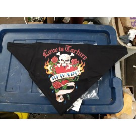 tawgear Love Is Torture Fleece Back Adjustable Face Mask Gaiter wrap