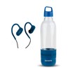 AIWA Water Bottle with Speaker and Earphone Bundle - 400ml