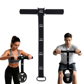 VI-FA Forearm Strengthener & Wrist Roller, Adjustable Strap & Thicker Non-Slip Foam Handles for Grip Strength, Muscle Building & Rehabilitation