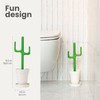 Vigar Cactus Toilet Brush Set, Toilet Brush and Holder Set