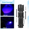 HYVCZP Scalable Blue LED Flashlight 3 Mode Powerful Long Range