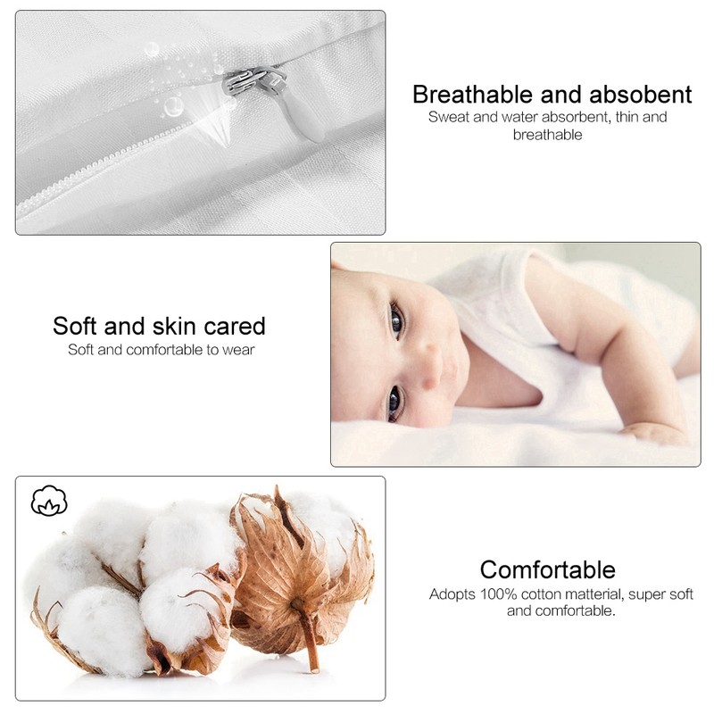 No Mites Allergy Free Pillow Case 100% Cotton Bedding Pillow