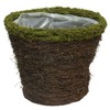Admired By Nature Moss Rim 8" w/Soft Liner Natural Grapevine