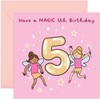 Old English Co. 5th Birthday Card for Girl with Fairy