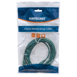 Intellinet Network Solutions Cat5e RJ-45 Male/RJ-45 Male UTP Network Patch Cable, 1-Feet (347488)