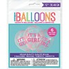It's A Girl' Clear Latex Balloons WIth Pre-Filled Pink Confetti,