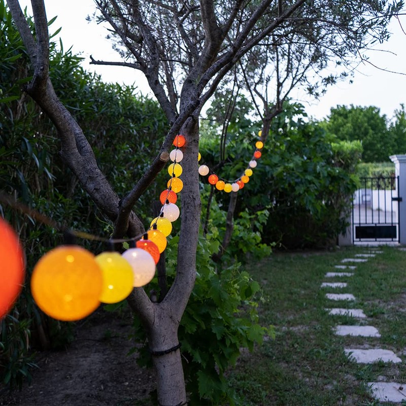 GuirLED - Outdoor garland with light balls LED guinguette -