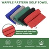 PATIKIL 24"x16" Microfiber Golf Towel, 3 Pack Tri-Fold Golf Towels