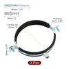 sourcing map 2 Pcs Adjustable Pipe Bracket Clamp, 5"(127mm) Wall