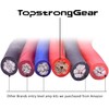TOPSTRONGGEAR 0 Gauge 25ft Black and 25ft Red Power/Ground Wire