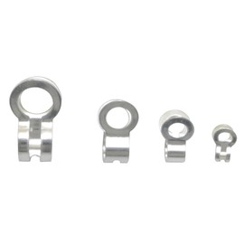 JianLing 80PCS Stainless Steel Hog Bone Clip Ball Chain Double Ring Buckle Connector 2.4/3/4.5/6mm Silver Colour Ball Chain Ceiling Fan Light Pull Loop for Making Bead Chain DIY Chain