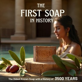 Aleppo Soap Bar,%100 Virgin Olive Oil, Natural Handmade, Crafted using the Original Ancient Recipe, Gentle for Face, Body, Hair (7oz Each (Pack of 2))