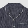 JAJU [JAJU] Men's Cotton Rayon Seersucker 3/4 Sleeve Pajama Set_Light