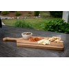 Lipper International Teak Wood Edge Grain Kitchen Paddle Board for