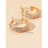 Hoop Earrings for Women Cubic Zirconia Gold Silver Hypoallergenic Statement