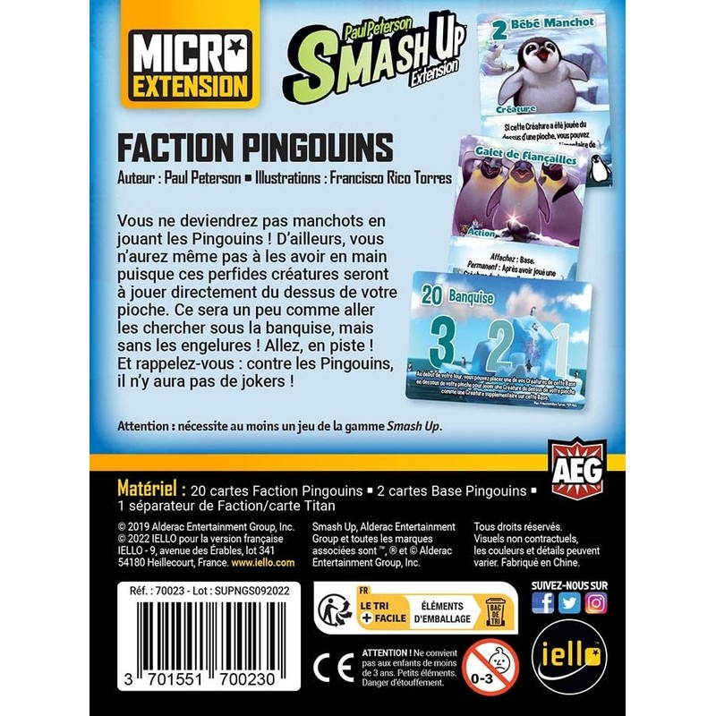 Smash Up Set of 2 Micro Extensions Sheep + Penguins