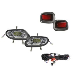 EZGO TXT 2014 Freedom LED Light Kit, Headlights, Taillights, Wiring Harness