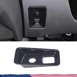 MXtech-23 Electronic Handbrake Switch Frame For Corvette C8 2020-2025 ABS Carbon Fiber