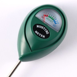 Fpxnb 2 paquetes de medidor de humedad del suelo, medidor de agua para plantas de casa, kit de prueba de prueba de suelo para jardín, césped, granja, uso en interiores y exteriores, no requiere batería (negro y verde)