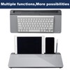 TSJ OFFICE Desktop Whiteboard Dry-Erase-Board - Computer Keyboard Stand White