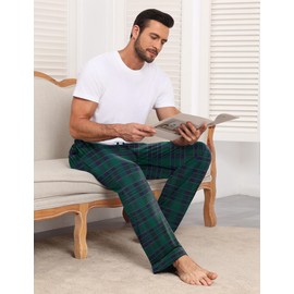 Ekouaer Mens Pajama Pants Sleepwear Soft Pjs Bottoms Sleep Lounge Long Pant with Drawstring & Pockets