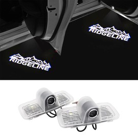 2 pcs Non-Fading Ridgeline LED Car Door Logo Lights Courtesy Projector Laser Welcome Light Ghost Shadow Lights Puddle lamp Fit for 2017-2021 Ridgeline Accessorie (Ridgeline02 -HD)