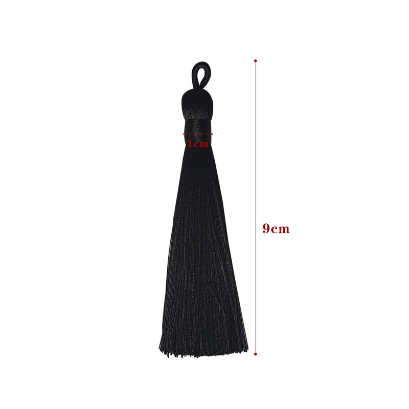 20 Pcs Glossy Material Tassel Craft Accessories Parts Curtain Tassel