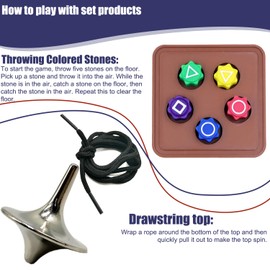 Gonggi Korean Game, Gonggi Jack Stone Pebbles Set, Traditional Korean Game, Gonggi Korean Game, Gonggi Traditional Korean Game Ideal for Hand Eye Coordination and Fun