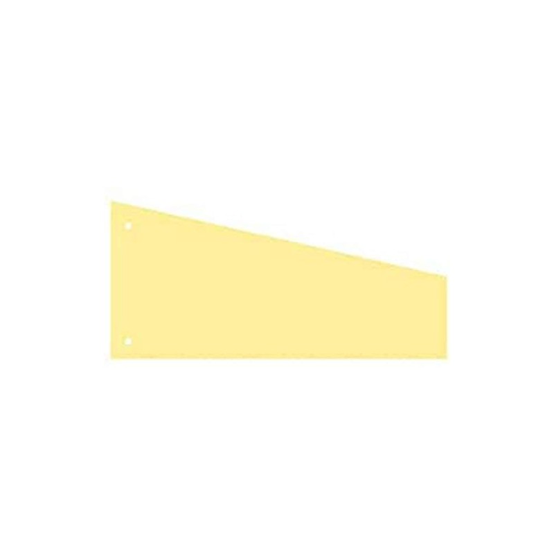 Kangaro 07070-07-TR Divider Strips, Paper, Yellow, 235 x 105 Trapezoid