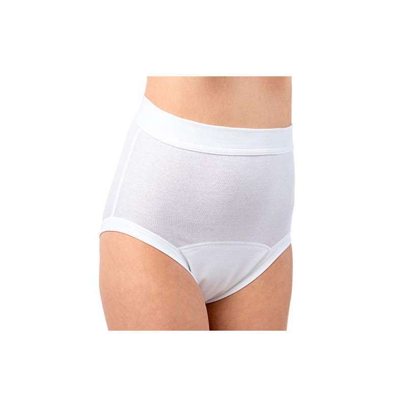 HERMKO 1265 2er Pack Damen Inkontinenz Slip mit Weichbund aus