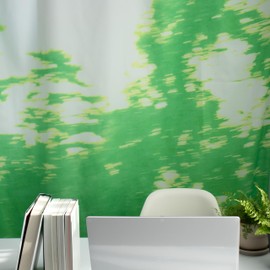 GROWE Tree Curtain Tapestry – Green Wall Decor for Boho Zen Room - Nature-Inspired Fabric Wall Art for Meditation, Yoga & Small Spaces (1 Panel, 86.6" L x 51.2" W)