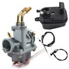 Carburetor with Throttle Choke Cable Replacement for Yamaha Y Zinger