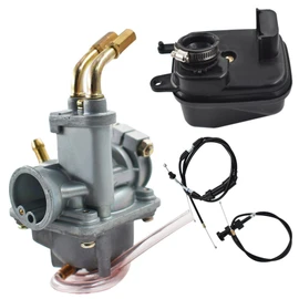 Carburetor with Throttle Choke Cable Replacement for Yamaha Y Zinger 50 Peewee PW50 Carb