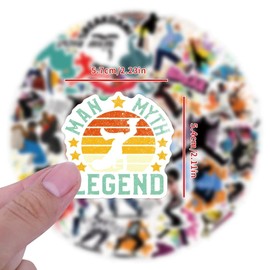 Pack of 50 Dance Stickers Car Laptop Phone Guitar Skateboard Motorcycle Break Dance Stickers Set Vinyl Waterproof Aesthetic Stickers for Teenagers Children Adults