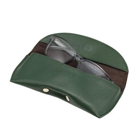 Milagro SL-SH-263 Miragro Shrink Leather Negative Case (Glasses Case, Sunglasses Case, Men's, Women's, Portable, Storage, Leather, Gift, Present, Father's Day), beige (taupe)