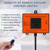 Automatic Remote Vacuum Switch, 220V Wireless Remote Control Dust Collector