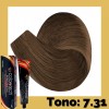 Nutrapel Color Tech Tinte Tono 7.31 Rubio Dorado Cenizo Tubo